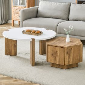 Fashionable And Versatile MDF Material Coffee Table Set, Unlocking A New Style In The Living Room.All Are Made Of MDF Material, With White And Wo