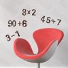 Love Arithmetic - Hemu Wall Decals Stickers Appliques Home Decor 9.4 BY 16.5 Inches