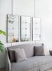 21x47" Traditional Decor Style Rectangle Antique Glass Wall Mirror, Wall Decor for for Bathroom Entryway Console Lean Against Wall