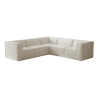 106*106" Chenille Modular L Shaped Sectional Sofa,Luxury Floor Couch Set,Upholstered Indoor Furniture,Foam-Filled Compressed Sofa for Living Room