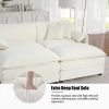 Deep Seat Luxury 2 Piece Loveseat Couch & Sofa Armchair Set