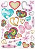 Colorful Hearts - Large Wall Decals Stickers Appliques Home Decor