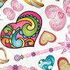 Colorful Hearts - Large Wall Decals Stickers Appliques Home Decor