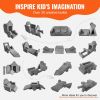 VEVOR Play Couch, Modular Kids Nugget Couch 15pcs, Toddler Foam Sofa Couch with High-density 25D Sponge for Playing, Creating, Sleeping
