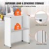 VEVOR Promotion Counter Table, Portable Tradeshow Podium Table, 30.91" x 14.96" x 71.46", Display Exhibition Counter Stand Booth Fair with Wall
