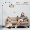 Boho Design Arc Floor Lamp for Valentine's Nights with Dimmable Color LED Bulb, Remote App Control