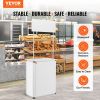 VEVOR Promotion Counter Table, Portable Tradeshow Podium Table, 30.91" x 14.96" x 71.46", Display Exhibition Counter Stand Booth Fair with Wall