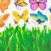 Flying Butterflies 4 - Large Wall Decals Stickers Appliques Home Decor
