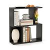Living Room Bookshelf with Display Shelf for Small Space