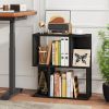 Living Room Bookshelf with Display Shelf for Small Space
